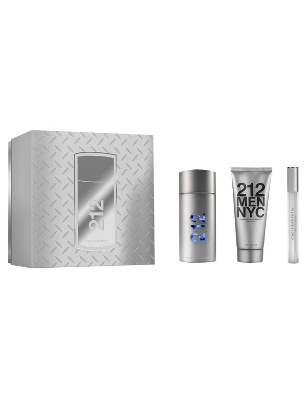 CAROLINA HERRERA SET 212 FOR MEN EDT 3 PZAS