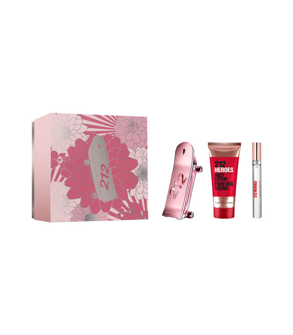 CAROLINA HERRERA SET 212 HEROES FOR WOMAN EDP 3 PZAS