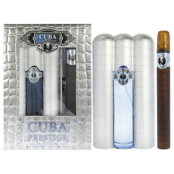 CUBA SET PRESTIGE PLATINUM FOR MEN 2 PZAS