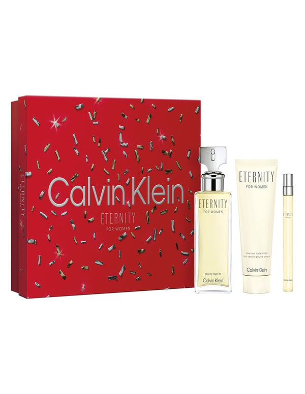 CALVIN KLEIN SET ETERNITY FOR HER EDP 3 PZAS