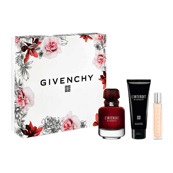 GIVENCHY SET L'INTERDIT ROUGE POUR FEMME 3 PZAS