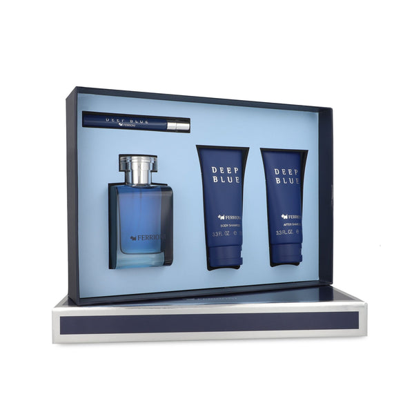 FERRIONI SET DEEP BLUE FOR HIM 4 PZAS