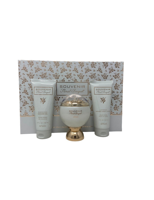 AFNAN SET SOUVENIR FLORAL BOUQUET POUR FEMME 3PZAS