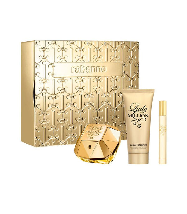 PACO RABANNE SET LADY MILLON POUR FEMME 3 PZAS