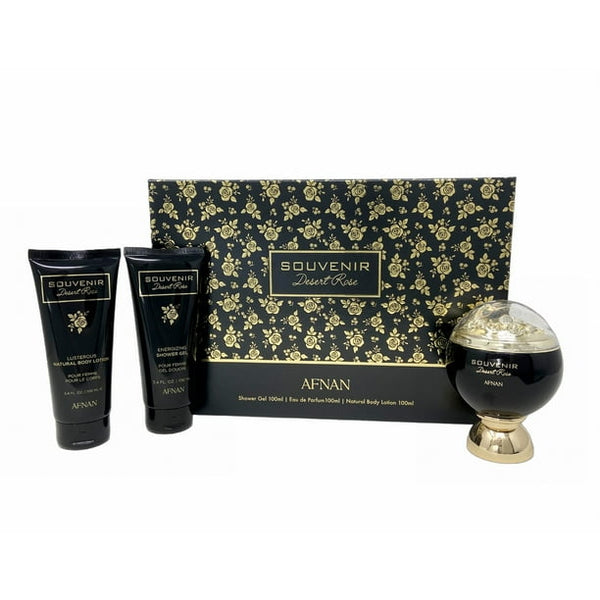 AFNAN SET SOUVENIR DESERT ROSE POUR FEMME EDP 3PZAS