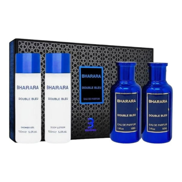 BHARARA SET DOUBLE BLEU POUR HOMME EDP 4PZAS