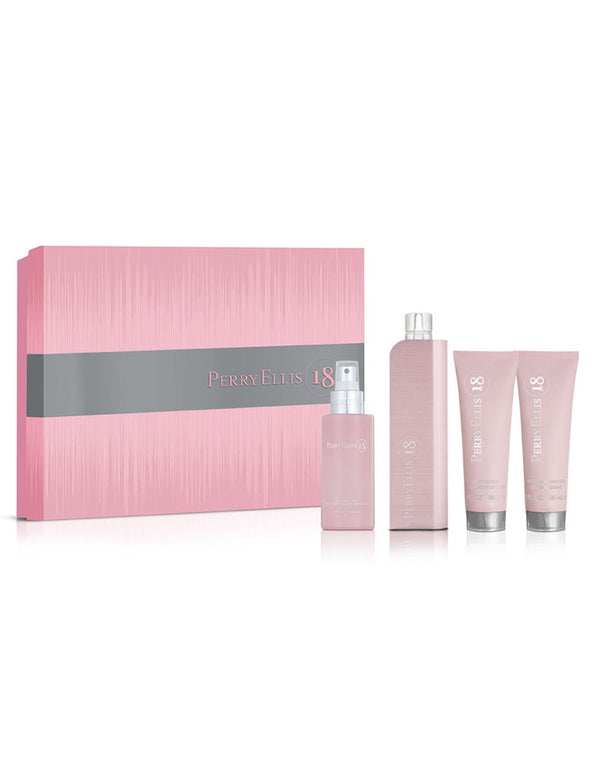 PERRY ELLIS SET PERRY 18 FOR WOMEN EDP 4 PZAS