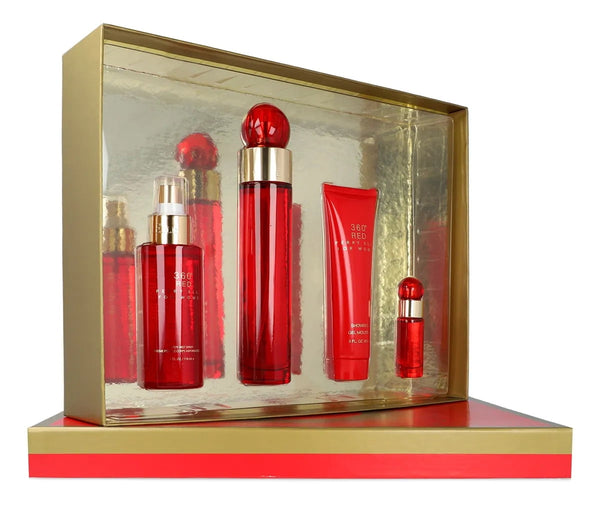 PERRY ELLIS SET 360 RED FOR WOMEN EDP 4PZAS