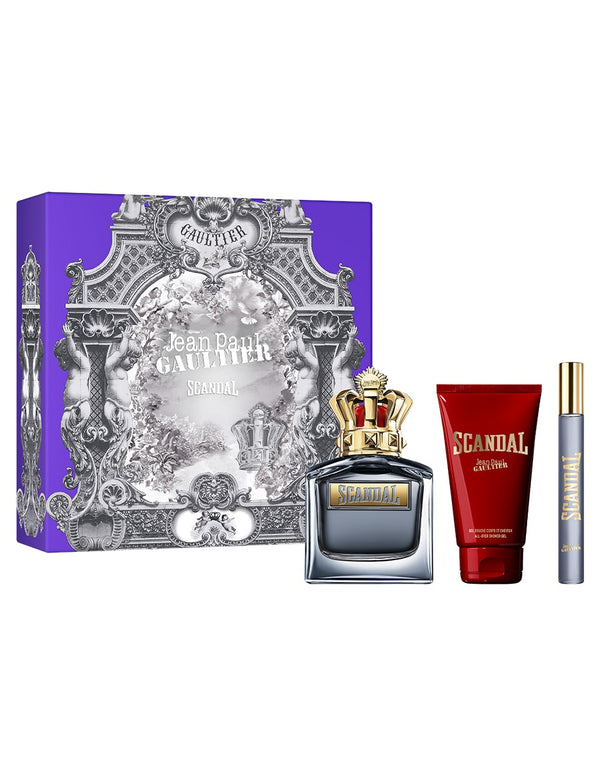 JEAN PAUL GAULTIER SET SCANDAL POUR HOMME EDT 100ML 3 PZAS