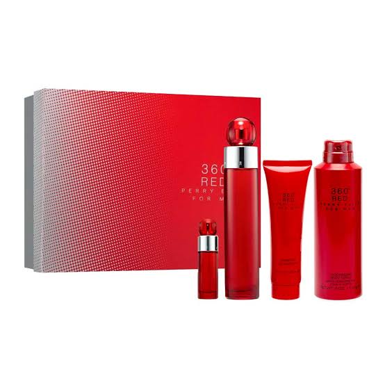 PERRY ELLIS SET 360 RED FOR MEN EDT 4PZAS