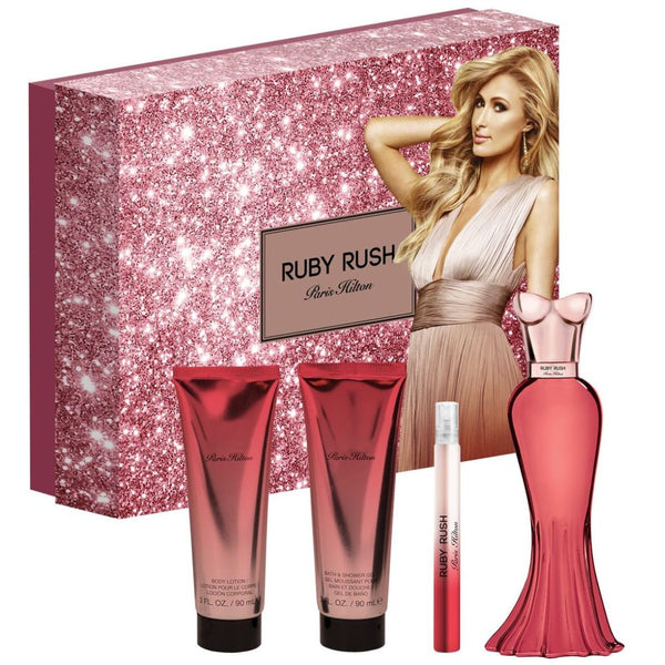 PARIS HILTON SET RUBY RUSH FOR WOMEN 4 PZAS