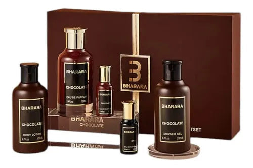 BHARARA SET CHOCOLATE UNISEX 5 PZAS