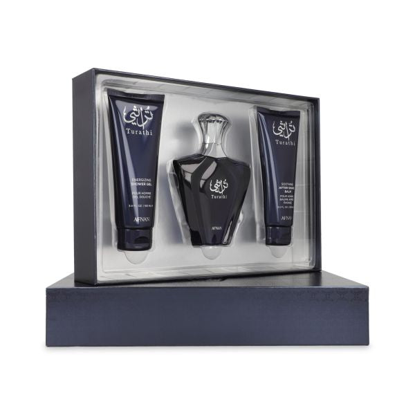 AFNAN SET TURATHI BLUE POUR HOMME EDP 3PZAS