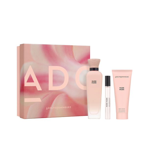 ADOLFO DOMINGUEZ SET NUDE MUSK MUJER EDP 3 PZAS