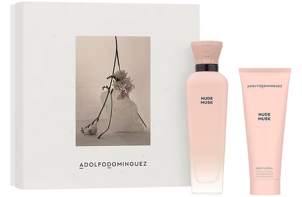 ADOLFO DOMINGUEZ SET NUDE MUSK MUJER EDP 2 PZAS