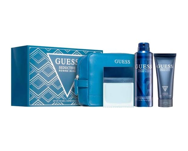 GUESS SET SEDUCTIVE POUR HOMME BLUE 4 PZAS