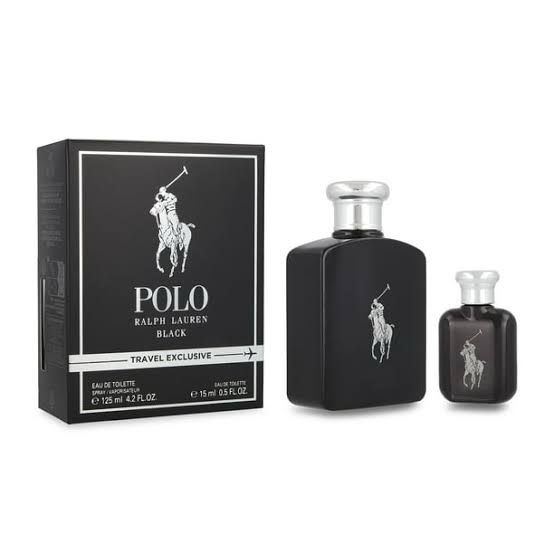 RALPH LAUREN SET POLO BLACK POUR HOMME 2 PZAS