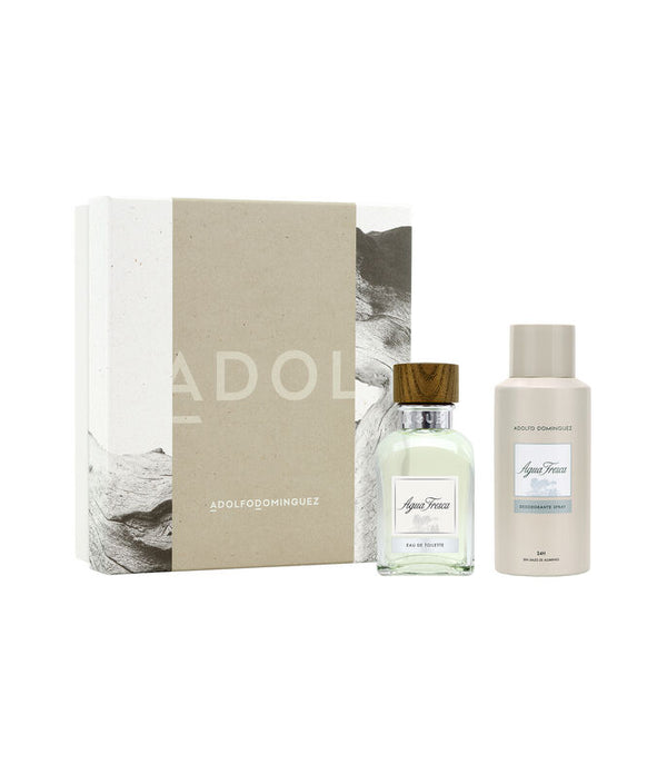 ADOLFO DOMINGUEZ SET AGUA FRESCA HOMBRE EDT 2 PZAS