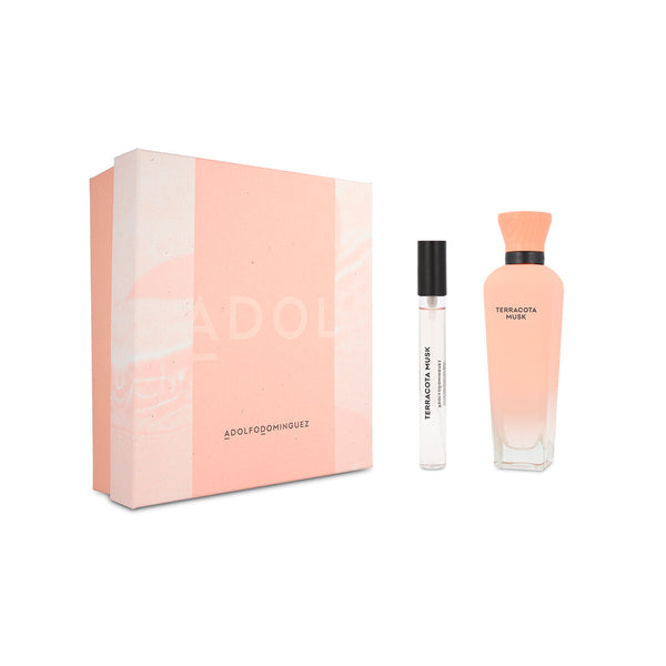 ADOLFO DOMINGUEZ SET TERRACOTA MUSK MUJER EDT 2 PZAS