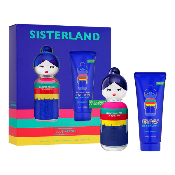 BENETTON SET SISTERLAND BLUE NEROLI 2PZAS