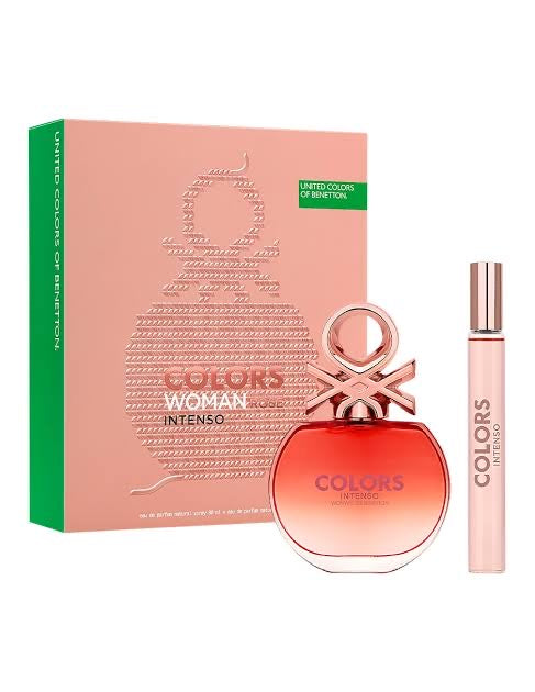 BENETTON SET COLORS ROSE INTENSE FOR HER 2 PZAS