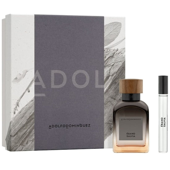 ADOLFO DOMINGUEZ SET EBANO SALVIA HOMBRE EDP 2 PZAS