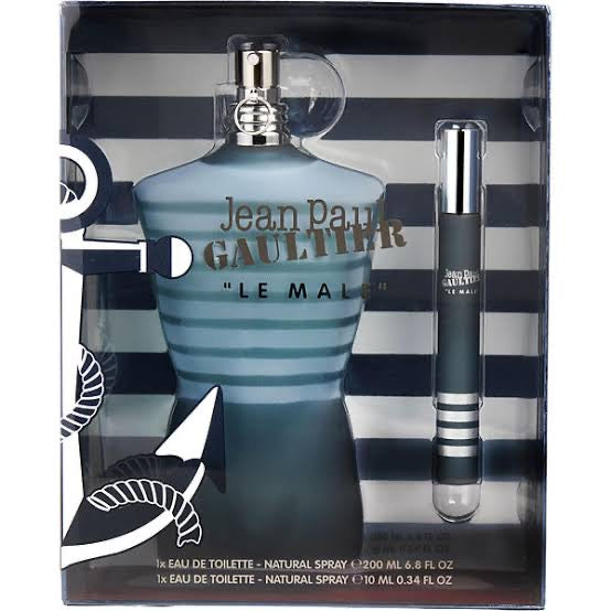 JEAN PAUL GAULTIER SET LE MALE POUR HOMME EDT 200ML 2 PZAS